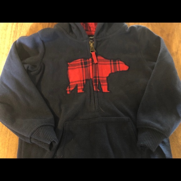 Little Boys Fleece Onesie 24Months - Picture 2 of 8